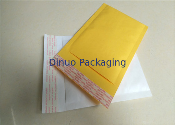 Ukuran Pengiriman 4 Kraft Bubble Mailer, Putih / Kuning Mailing Amplop 9.5 "X14"