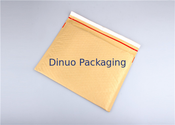 Kustom Dicetak 4 "x 8" Kraft Bubble Mailer Courier Ukuran 000 Amplop Empuk