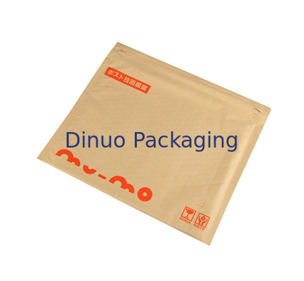 Kustom Dicetak 4 "x 8" Kraft Bubble Mailer Courier Ukuran 000 Amplop Empuk