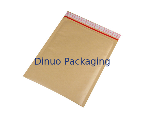 Minyak Tahan Ringan Coklat 6x10 Kraft Bubble Mailer opp film luar mudah robek