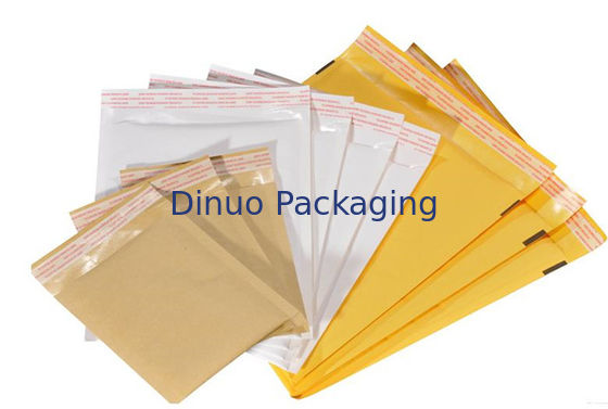 Low Density Polyethylene Inner Materials Brown Bubble Mailers featuring Self-sealing Closure Type for Long-lasting Shipping