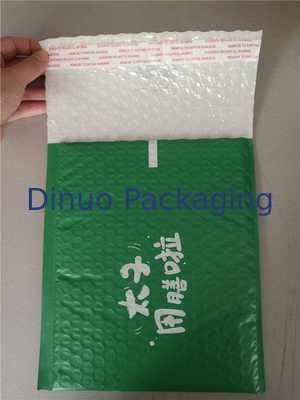 Pengiriman Tas Poly Bubble Mailer Ramah Lingkungan Dengan Pencetakan Logo Kustom Penuh Warna