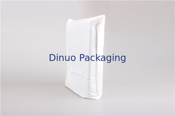 White Padded Bubble Poly Mailer Amplop Untuk Belanja Online / Pengiriman Ekspres