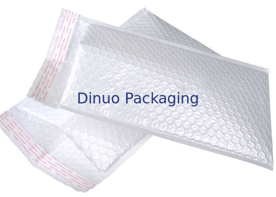 White Bubble Envelopes Poly Bubble Mailer Sealing Untuk Buku / DVD / Hadiah