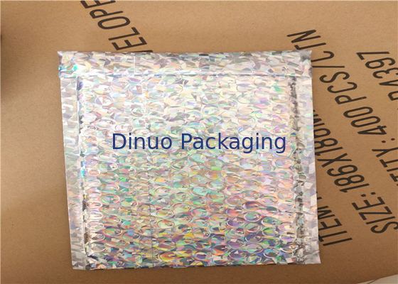 Iridescent Holographic Bubble Mailer Bag Bukti Kelembaban Untuk Kemasan Ekspres
