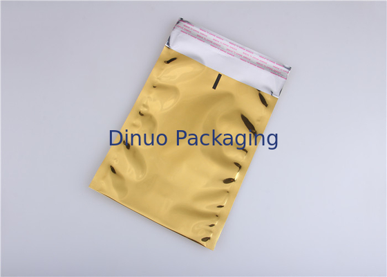 Warna Emas Ditutup Kembali Aluminium Foil Bags, Makanan Kemasan Aluminium Foil Sachet
