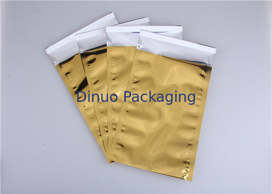 Warna Emas Ditutup Kembali Aluminium Foil Bags, Makanan Kemasan Aluminium Foil Sachet