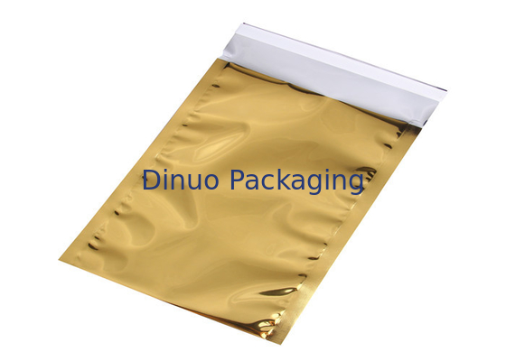 Warna Emas Ditutup Kembali Aluminium Foil Bags, Makanan Kemasan Aluminium Foil Sachet