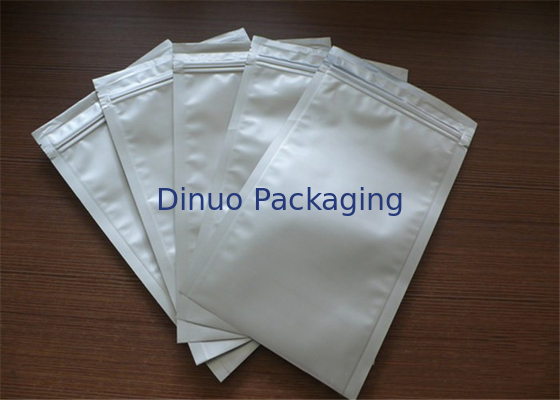 Moisture Proof Stand Up Aluminium Foil Bags Dengan Zipper Dan Tear Notch Anti Static