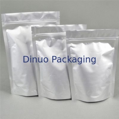 Moisture Proof Stand Up Aluminium Foil Bags Dengan Zipper Dan Tear Notch Anti Static