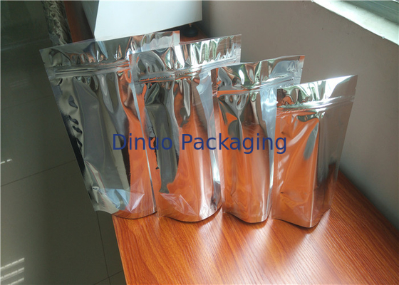 Kantong Stand Up Kustom Cetak Ramah Lingkungan, Tas Stand Up Aluminium Dapat Ditutup Kembali