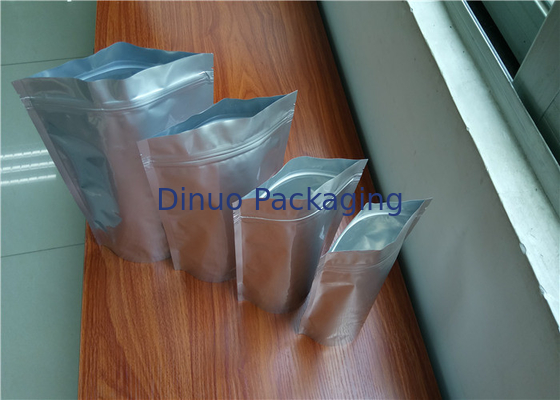 Kantong Stand Up Kustom Cetak Ramah Lingkungan, Tas Stand Up Aluminium Dapat Ditutup Kembali
