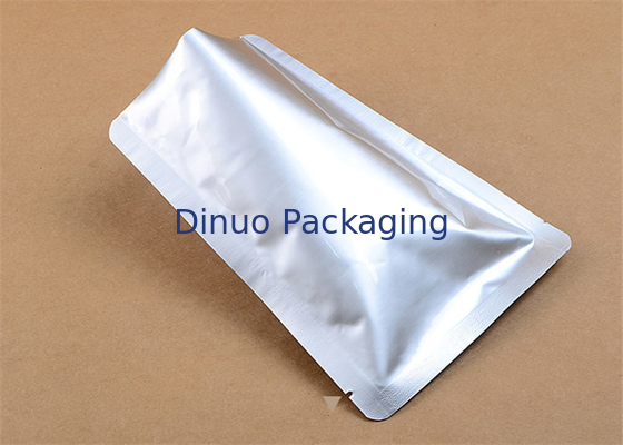 Kustom Dicetak Aluminium Foil Kantong Permukaan Perak Untuk Kemasan Elektronik