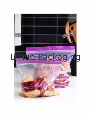 Kantong Plastik yang Dapat Ditutup Kembali Untuk Kemasan Makanan, Kantong Plastik Cetak Kustom ZipLock
