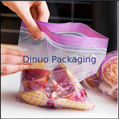 Kantong Plastik yang Dapat Ditutup Kembali Untuk Kemasan Makanan, Kantong Plastik Cetak Kustom ZipLock
