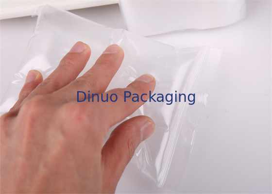 Anti Bocor Ziplock Clear PE Plastic Bags # 100 * 160mm Untuk Kemasan Cair