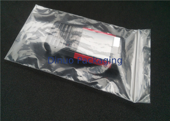 Kustom Dicetak Anti Static PE Plastic Bags Waterproof Anti Debu Dengan Ziplock Top