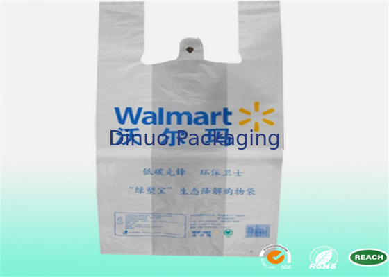 Tas Belanja Plastik Cetak Dengan Pegangan, Tas Belanja Biodegradable Daur Ulang
