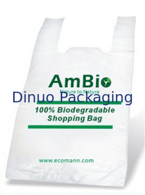 Tas Belanja Plastik Cetak Dengan Pegangan, Tas Belanja Biodegradable Daur Ulang