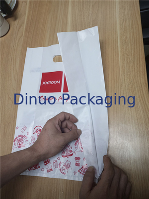 Biodegradable Kustom Dicetak Tas Kemasan Tas Belanja Garmen 265x360mm