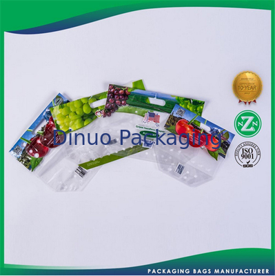 Tas Kemasan Cetak Kustom Plastik Daur Ulang untuk Makanan / Pakaian / Bahan Makanan