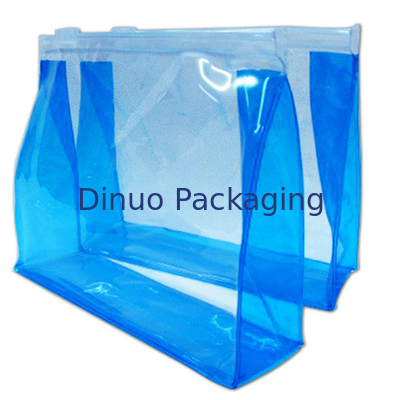 Kustom Jelas PVC Kosmetik Tas / Perlengkapan Mandi Tas Travel PVC Dengan Ritsleting