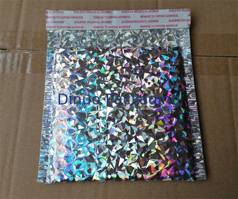Shiny Holographic Bubble Envelopes, Pengepakan Poli Holographic Express