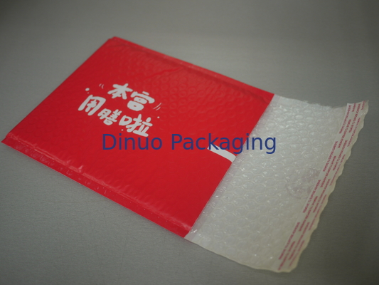 Red Bubble Lined Poly Mailer Padded Amplop 10,5 X 16 # 5 Ketahanan Tusukan