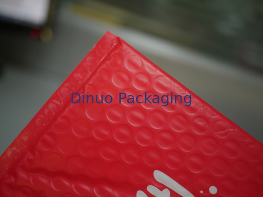 Red Bubble Lined Poly Mailer Padded Amplop 10,5 X 16 # 5 Ketahanan Tusukan