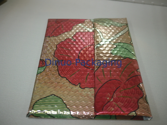 Mailer gelembung Berwarna Metalik Dicetak Berwarna-warni Ukuran 1 / 7,25 "X12" mailer gelembung liburan