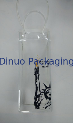 Waterproof PVC Transparan Tas Plastik Tas Es Dengan Pegangan Ramah Lingkungan