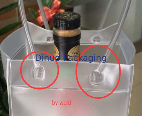 Waterproof PVC Transparan Tas Plastik Tas Es Dengan Pegangan Ramah Lingkungan