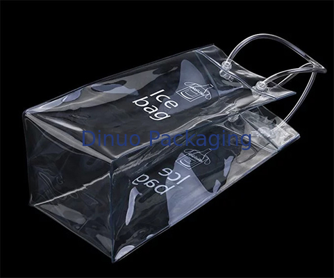 String Keamanan Menangani Tas Kemasan PVC, Tas Pendingin Anggur Plastik Reusable