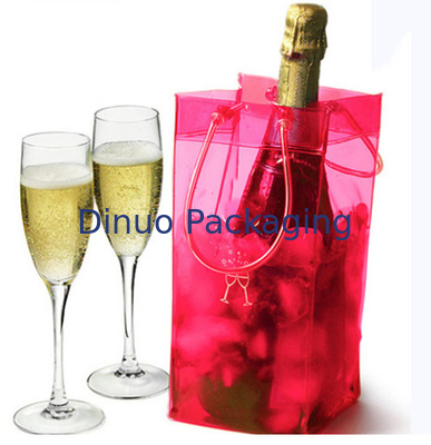 Waterproof PVC Transparan Tas Plastik Tas Es Dengan Pegangan Ramah Lingkungan