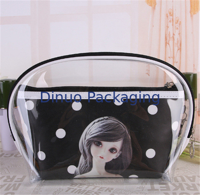 Tas Kemasan PVC Dapat Didaur Ulang Dapat Didaur Ulang Dengan Zipper Beauty Storage