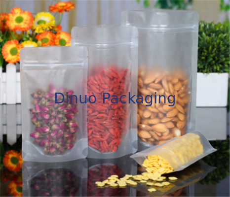 Custom Stand Up Standes Pouches Dengan Ziplock, Stand Up Plastic Pouch Packaging