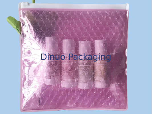 Shockproof 200x200mm Zipper Bubble Bags, Transparan Kemasan Slider Zipper Bags Aman