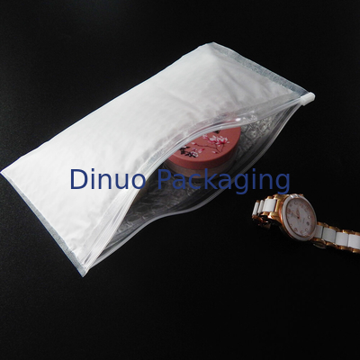 Transparan PE Padded Dengan Bubble Zip Bags Berharga Perhiasan Bepergian Saku Ukuran Disesuaikan