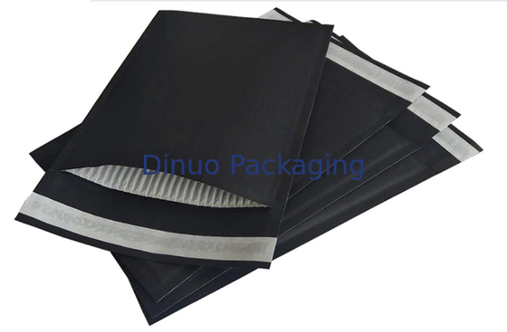 Hitam 9.5x11 &#39;&#39; Kustom Kraft Amplop Bergelombang 2 Sisi Perlindungan Segel Panas