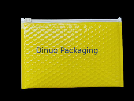 Fleixble Kemasan Zipper Bubble Bags, Perak Matt Aluminun Foil Bubble Zipper Amplop