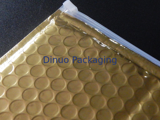 Kemasan Bintang Zipper Slide Matte Emas Bubble Bag Zipper kantong plastik Untuk Hadiah
