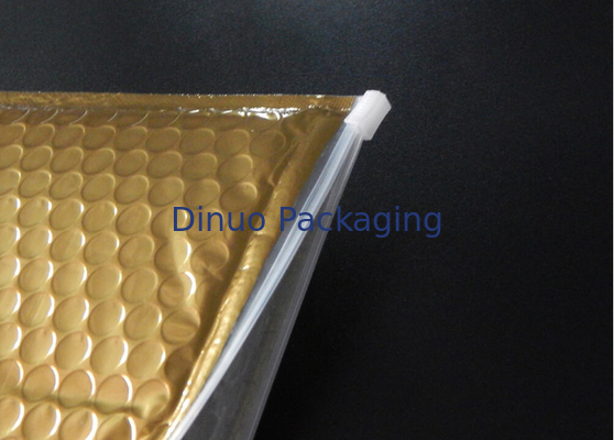 Kemasan Bintang Zipper Slide Matte Emas Bubble Bag Zipper kantong plastik Untuk Hadiah