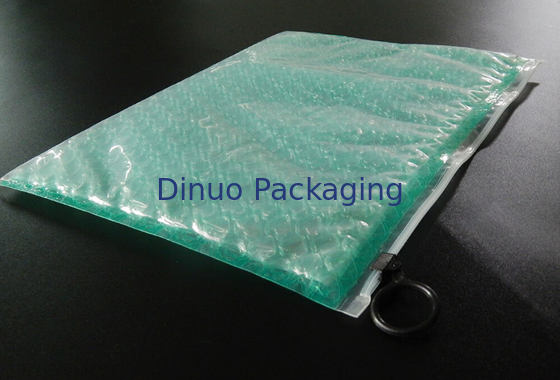 Kantong Gelembung Ritsleting Plastik Bening Perekat Yang Kuat Dengan Pencetakan Copperplate