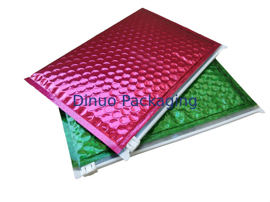 Red Shinny A3 Metallic Foil Padded Amplop Mailer Paket Standar Zipper Bubble Bag