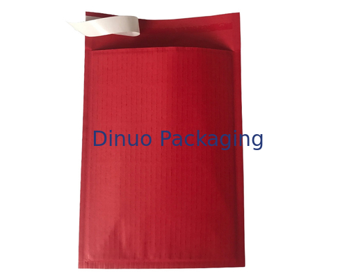 Mailer Kertas Penyegel Diri Merah Kustom. Amplop Berbantal