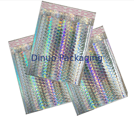 VMPET Permukaan Dekoratif Hologram Gelembung Mailer Pencetakan Kustom