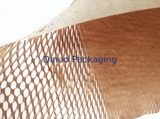 50cm * 120m Brown Honeycomb Packing Paper Didaur Ulang