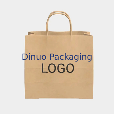 Kertas Kraft Takeaway Tote Bag Baking Pastry Milk Tea Shopping Gift Paper Bag