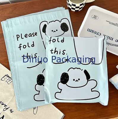 Cute Puppy Print Poly Mailer Bags Self Sealing Waterproof untuk Boutique Bisnis Kecil