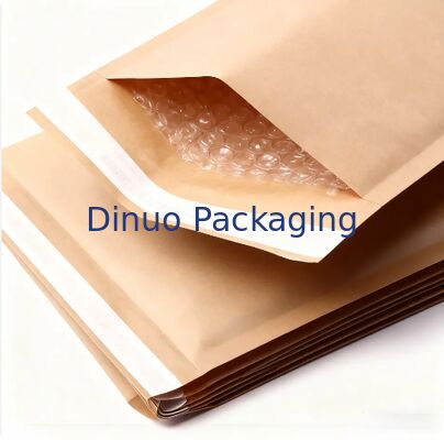 Kantong Pos Kraft Biodegradable Mailer Wrap Bubble Envelope Compostable Waterproof Logistic Packaging Bag